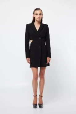 MOSSMAN - MEET AGAIN BLAZER DRESS (BLACK) -Faithfull The Brand || Carver™ || One Teaspoon Shop elysian collective mossman meet again blazer dress black 6
