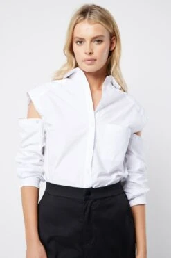 MOSSMAN - Missing Piece Shirt (White) 10 MOSSMAN - Missing Piece Shirt (White) -Faithfull The Brand || Carver™ || One Teaspoon Shop elysian collective mossman missing piece shirt white 2