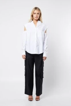 MOSSMAN - Missing Piece Shirt (White) 14 MOSSMAN - Missing Piece Shirt (White) -Faithfull The Brand || Carver™ || One Teaspoon Shop elysian collective mossman missing piece shirt white 4