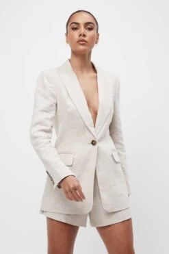 MOSSMAN - New Motivation Blazer (Natural) -Faithfull The Brand || Carver™ || One Teaspoon Shop elysian collective mossman new motivation blazer 5