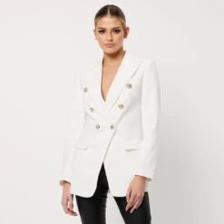 MOSSMAN - The Signature Blazer (White) 8 MOSSMAN - The Signature Blazer (White) -Faithfull The Brand || Carver™ || One Teaspoon Shop elysian collective mossman signature blazer white 6