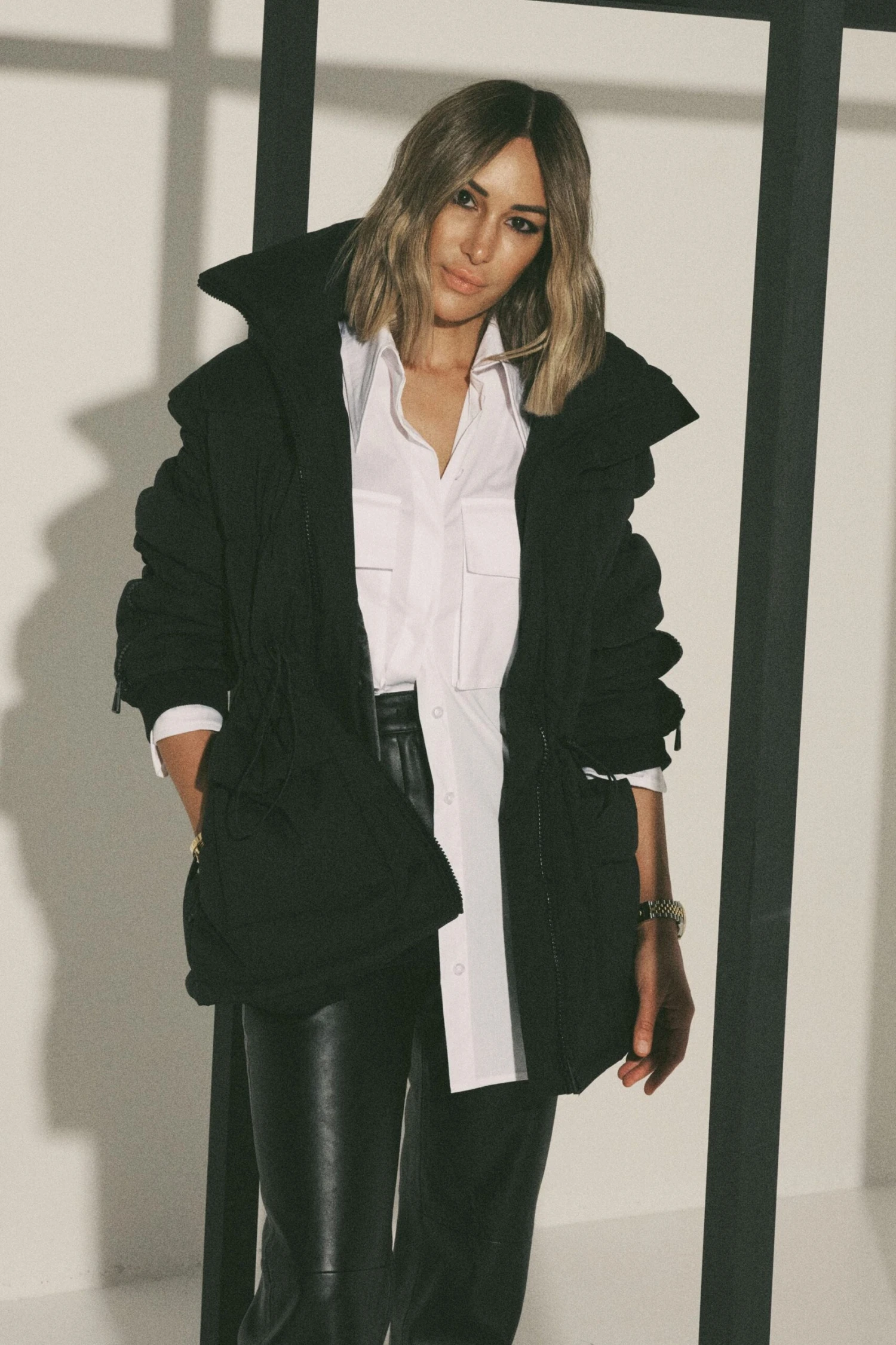 MOSSMAN - The Metro Puffer Jacket (Black) 1 MOSSMAN - The Metro Puffer Jacket (Black)