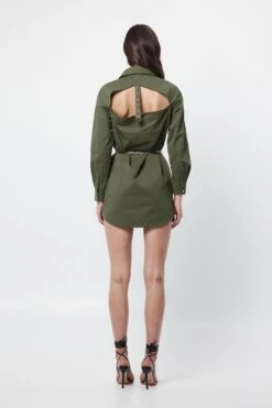 MOSSMAN - Visionary Shirt Dress (FINAL SALE) -Faithfull The Brand || Carver™ || One Teaspoon Shop elysian collective mossman visionary shirt dress moss 2