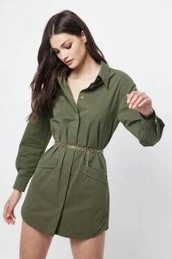MOSSMAN - Visionary Shirt Dress (FINAL SALE) -Faithfull The Brand || Carver™ || One Teaspoon Shop elysian collective mossman visionary shirt dress moss 3