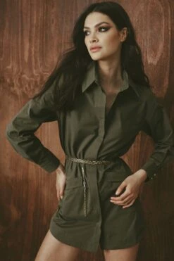 MOSSMAN - Visionary Shirt Dress (FINAL SALE) -Faithfull The Brand || Carver™ || One Teaspoon Shop elysian collective mossman visionary shirt dress moss 7