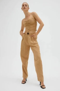 SOVERE / STUDIO - Nouvelle Cargo Pant (Praline) -Faithfull The Brand || Carver™ || One Teaspoon Shop elysian collective novelle cargo pant praline 2