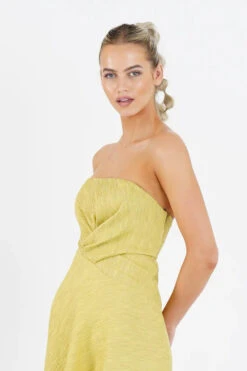 ONE FELL SWOOP - Quartz Midi Dress (Golden Straw) -Faithfull The Brand || Carver™ || One Teaspoon Shop elysian collective one fell swoop quartz midi dress golden straw 5