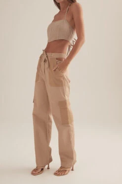 OWNLEY - Brock Cargo Pants (Safari) -Faithfull The Brand || Carver™ || One Teaspoon Shop elysian collective ownely thea corset toffee check 8