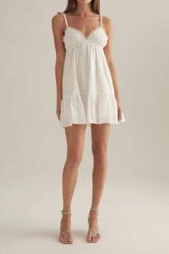 OWNLEY - Kaia Dress (White Daisy) -Faithfull The Brand || Carver™ || One Teaspoon Shop elysian collective ownley kaia dress white daisy 2