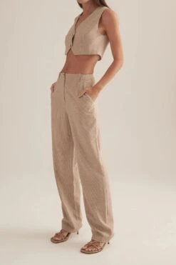 OWNLEY - Perri Pant (Toffee Check) -Faithfull The Brand || Carver™ || One Teaspoon Shop elysian collective ownley perri pant toffee check 3