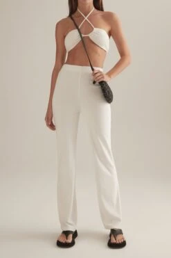 OWNLEY - Santiago Pant (White Terry) -Faithfull The Brand || Carver™ || One Teaspoon Shop elysian collective ownley santiago pant white 2