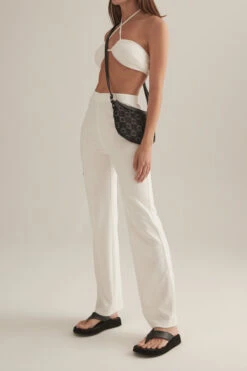 OWNLEY - Santiago Pant (White Terry) -Faithfull The Brand || Carver™ || One Teaspoon Shop elysian collective ownley santiago pant white 3