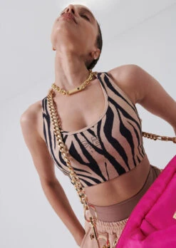 PE NATION - Double Under Sports Bra (Print)