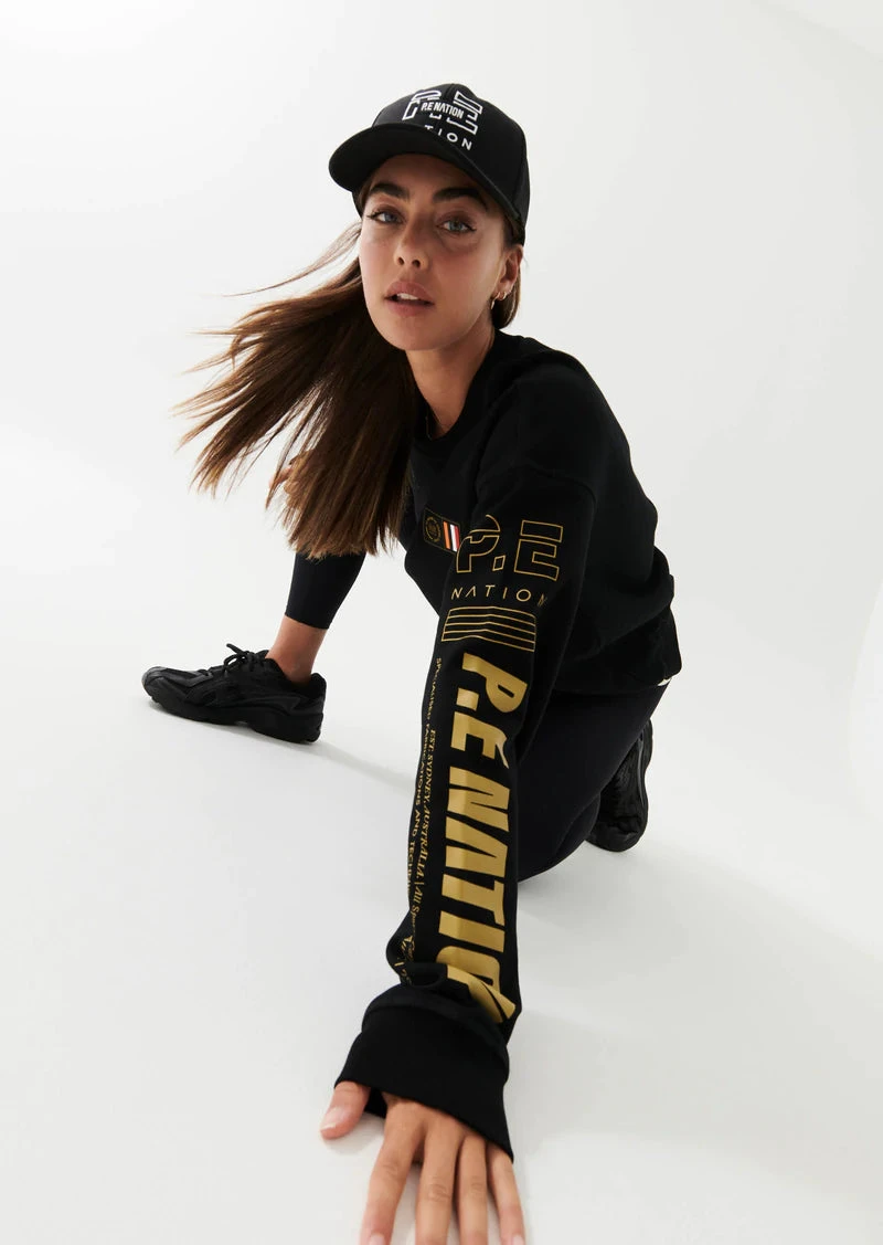 PE NATION - Elevate Sweat (Black) 3 PE NATION - Elevate Sweat (Black) - Image 3
