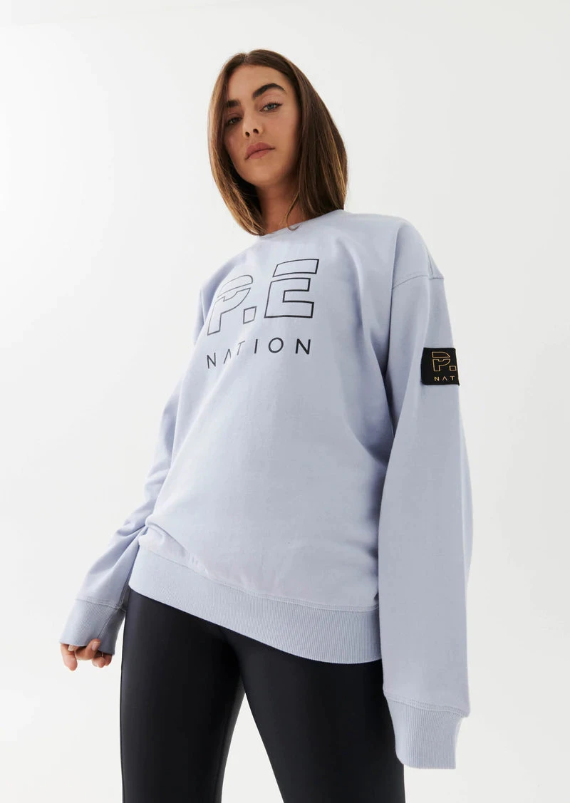 PE NATION - Heads Up Sweat (Grey Dawn) 1 PE NATION - Heads Up Sweat (Grey Dawn)