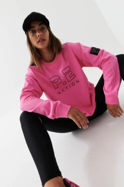 PE NATION - Heads Up Sweat (Paloma Pink) -Faithfull The Brand || Carver™ || One Teaspoon Shop elysian collective pe nation heads up sweat paloma pink 4