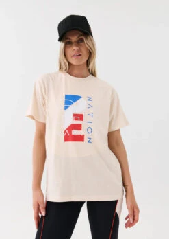 PE NATION - Heritage Tee (Pearled Ivory)