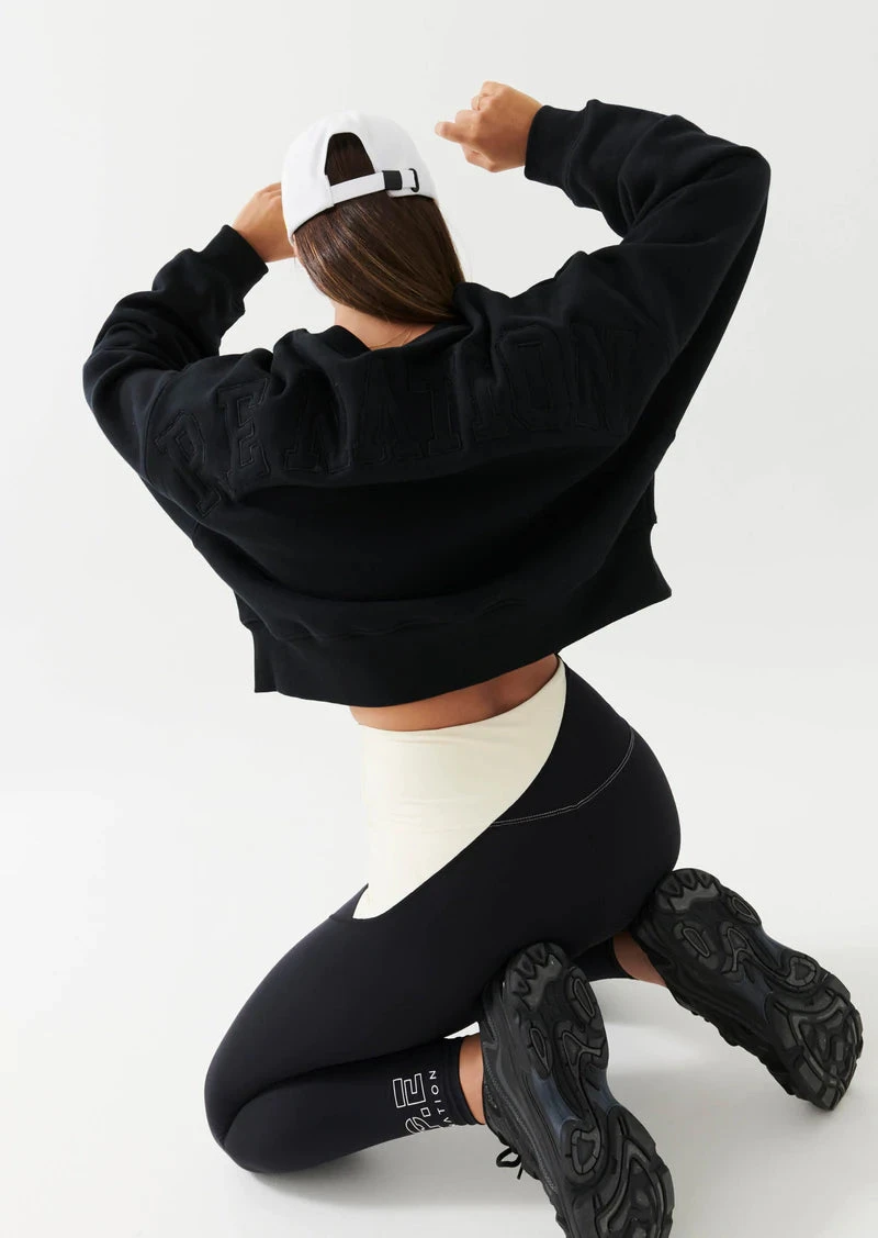 PE NATION - In Play Sweat (Black) 7 PE NATION - In Play Sweat (Black) - Image 7