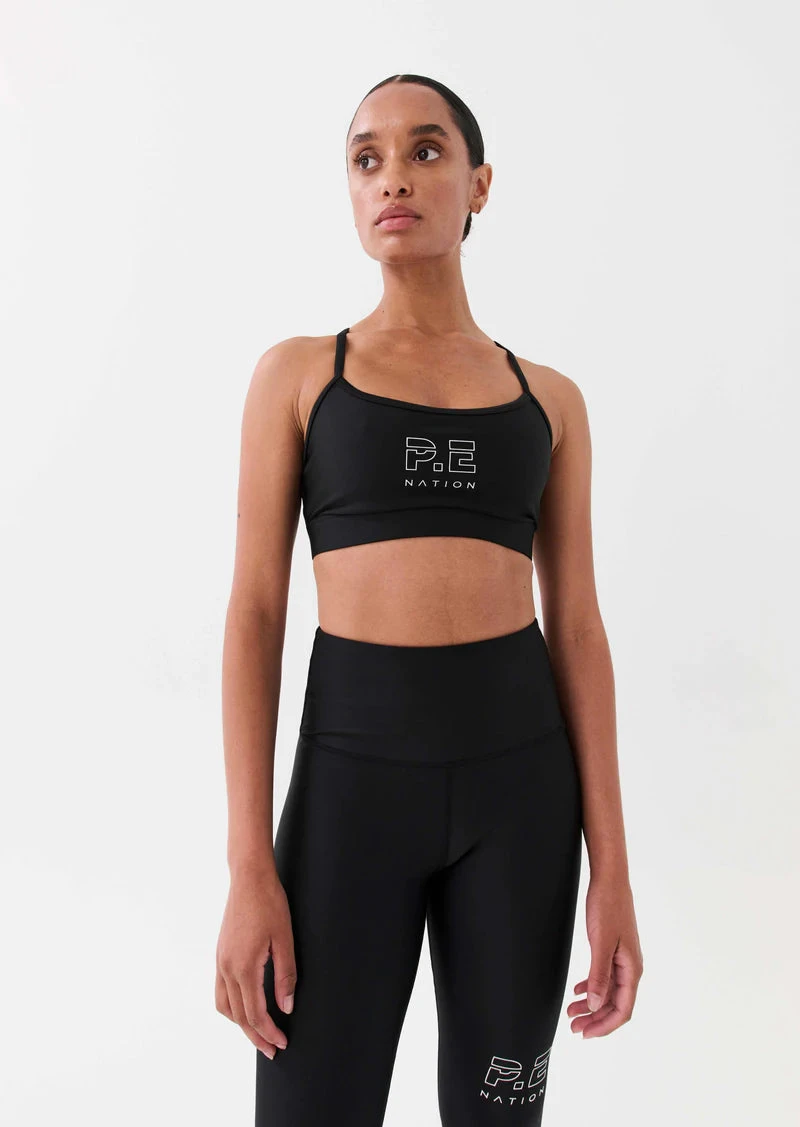 PE NATION - Stadium Sports Bra (Black) 1 PE NATION - Stadium Sports Bra (Black)