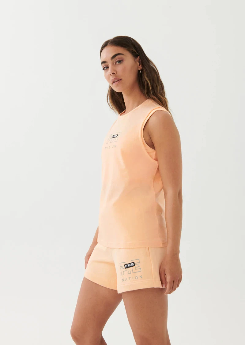 PE NATION - Twist Serve Tank (Pale Peach) 3 PE NATION - Twist Serve Tank (Pale Peach) - Image 3