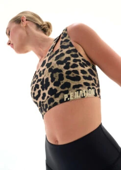 PE NATION - Valley Sports Bra (Olive Animal Print) -Faithfull The Brand || Carver™ || One Teaspoon Shop elysian collective pe nation valley sports bra olive animal print 3