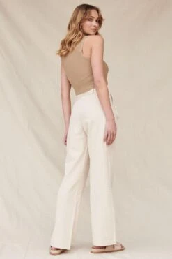 RAEF THE LABEL - Chilli Pant (Tan) -Faithfull The Brand || Carver™ || One Teaspoon Shop elysian collective raef the label chilli pant natural 5 1