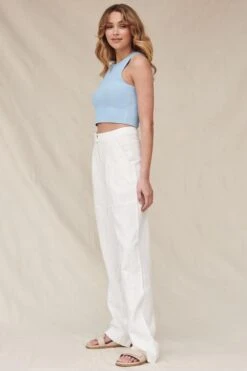 RAEF THE LABEL - Chilli Pant (White) -Faithfull The Brand || Carver™ || One Teaspoon Shop elysian collective raef the label chilli pants 6