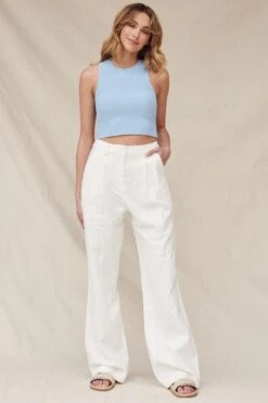 RAEF THE LABEL - Chilli Pant (White) -Faithfull The Brand || Carver™ || One Teaspoon Shop elysian collective raef the label chilli pants 7