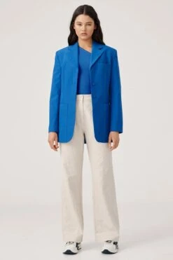 RAEF THE LABEL - HENLEY BLAZER (BLUE)