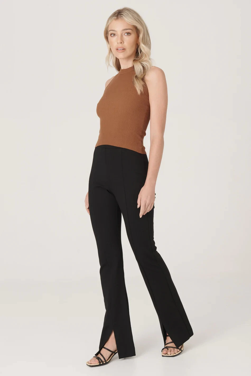 RAEF THE LABEL - Joplin Split Front Pant (Black) 2 RAEF THE LABEL - Joplin Split Front Pant (Black) - Image 2