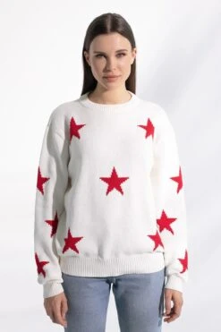 RUE STIIC - Amber Sweater (White Fire Red) -Faithfull The Brand || Carver™ || One Teaspoon Shop elysian collective rue stiic amber sweater 1