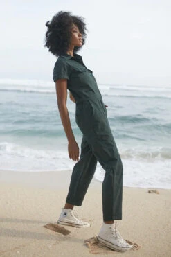 RUE STIIC - Binteji Worksuit (Emerald Green) -Faithfull The Brand || Carver™ || One Teaspoon Shop elysian collective rue stiic binteji worksuit emerald green 4