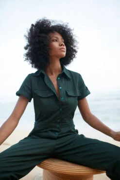 RUE STIIC - Binteji Worksuit (Emerald Green) -Faithfull The Brand || Carver™ || One Teaspoon Shop elysian collective rue stiic binteji worksuit emerald green 7