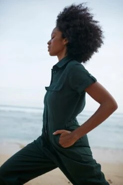 RUE STIIC - Binteji Worksuit (Emerald Green) -Faithfull The Brand || Carver™ || One Teaspoon Shop elysian collective rue stiic binteji worksuit emerald green 8