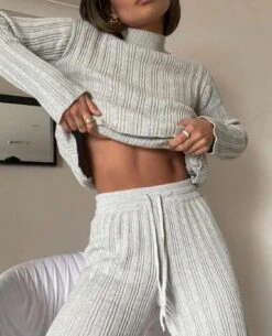 RUE STIIC - Henley Knit (Warm Grey) -Faithfull The Brand || Carver™ || One Teaspoon Shop elysian collective rue stiic henley knit warm grey 4