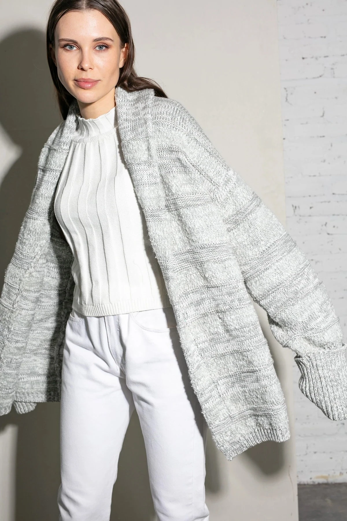 RUE STIIC - Keira Cardigan (Misty Grey) 5 RUE STIIC - Keira Cardigan (Misty Grey) - Image 5