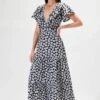RUE STIIC - Lucille Maxi Dress (Black Dahlia Floral)