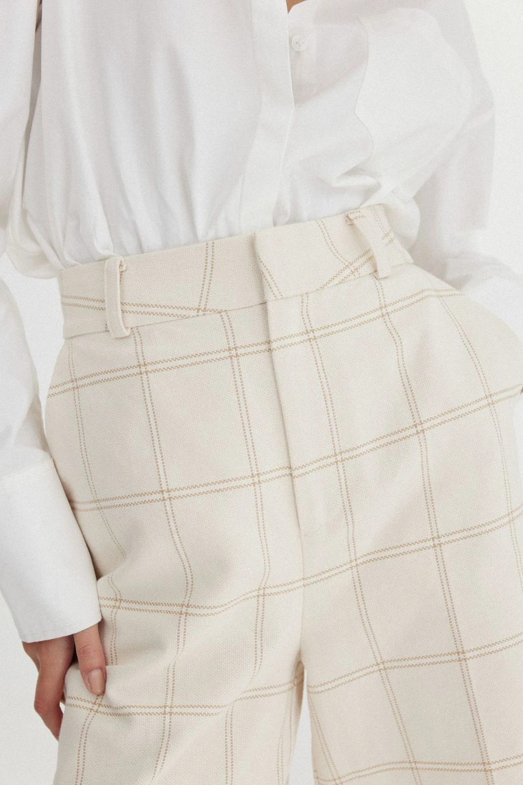 SIGNIFICANT OTHER - Georgia Check Pant (Almond Check) 4 SIGNIFICANT OTHER - Georgia Check Pant (Almond Check) - Image 4