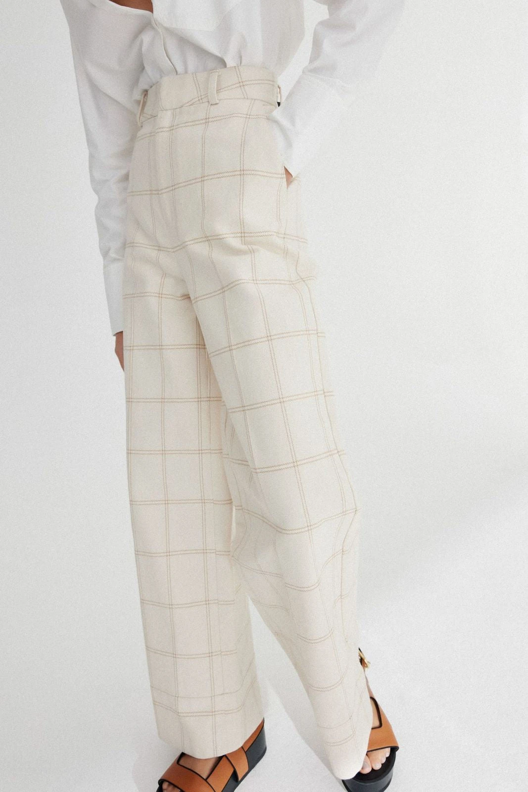 SIGNIFICANT OTHER - Georgia Check Pant (Almond Check) 5 SIGNIFICANT OTHER - Georgia Check Pant (Almond Check) - Image 5