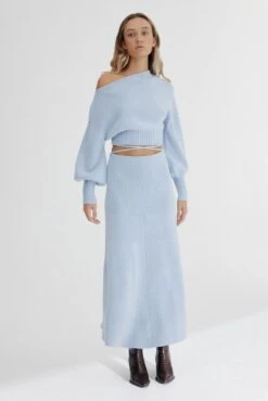 SIGNIFICANT OTHER - Lia Knit Top (Blue Marle)