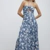 SIGNIFICANT OTHER - Scarlett Midi Dress (Indigo Stencil Floral)