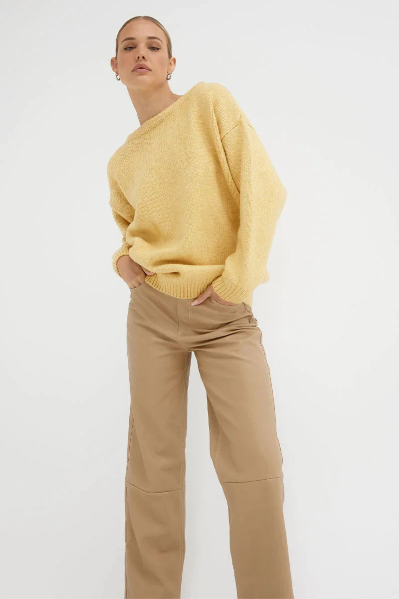 SOVERE / STUDIO - Ascend PU Pant (Praline) 3 SOVERE / STUDIO - Ascend PU Pant (Praline) - Image 3