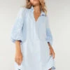 SOVERE / STUDIO - Assure Smock Dress (Blue Ice)