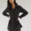 SOVERE / STUDIO - Capture Corset Shirt Dress (Noir)