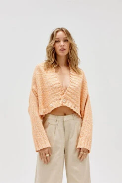 SOVERE / STUDIO - Inverse Crop Cardi (Mandarin) -Faithfull The Brand || Carver™ || One Teaspoon Shop elysian collective sovere studio inverse cardi mandarin 4