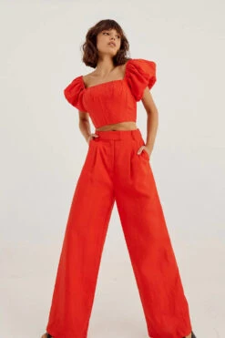 SOVERE / STUDIO - RELISH PANT (Solar Red) -Faithfull The Brand || Carver™ || One Teaspoon Shop elysian collective sovere studio relish pant solar red 2