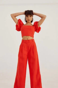 SOVERE / STUDIO - RELISH PANT (Solar Red) -Faithfull The Brand || Carver™ || One Teaspoon Shop elysian collective sovere studio relish pant solar red 3