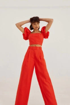 SOVERE / STUDIO - RELISH PANT (Solar Red) -Faithfull The Brand || Carver™ || One Teaspoon Shop elysian collective sovere studio relish pant solar red 4