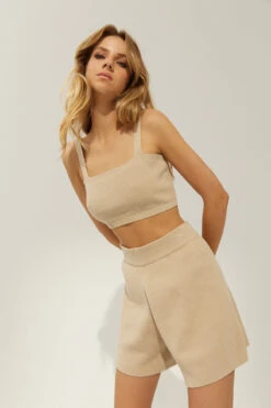 SOVERE STUDIO - Solace Knit Short (Neutral)