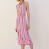 SUBOO - Beck Halter Cut Out Dress (Fuschia)